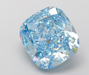 Diamante Cultivado en Laboratorio con Certificación IGI, Corte Cuadrado Cojín Modificado de 3.52 CT, Color Azul Intenso Fantasía, Claridad VS1, CVD ROYAL GEMS para Joyería - Product Image 3