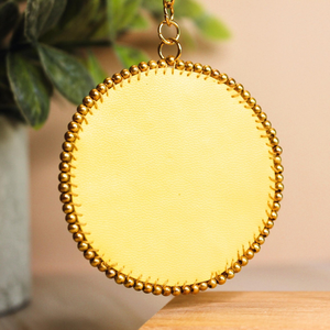 Llavero con Cuentas de Cristal Brillantes en Forma de Rodaja de Limón, Ecológico, Impermeable, Duradero, Bonito Adorno para Bolsos, Carteras y Regalos - Product Image 2