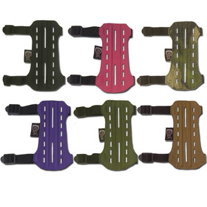 Traditional Bow Hunting <b>Shooting</b> Archery Arm Guard for Forearm and Wrist Adjustable Protection CORDURA 600D + PU Leather - Product Image 1