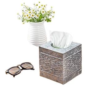 <b>Floral</b> Motif Metal Tissue Cover Sleek Rectangular Napkin <b>Storage</b> <b>Box</b> Metal Napkin Holders Facial Tissue <b>Box</b> Holder Wholesale - Product Image 1