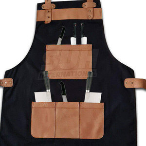 Nouveaux tabliers de cuisine écologiques et respirants sans manches, à sangle réglable, de haute qualité pour usage professionnel, tabliers de chef et de bar - Product Image 2