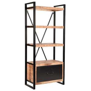 Designer Handmade <b>Solid</b> <b>Wood</b> <b>Bookcase</b> with Multi Shelf Storage for Home Office Interiors Living Rooms and Bulk Furniture Supply - Product Image 6