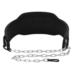 Custom Wholesale Rate Heavy Duty Neoprene Dipping <b>Belt</b> Steel Chain Weighted Pull Dip Training <b>Belt</b> Back Support Adjustable Gym - Product Image 3