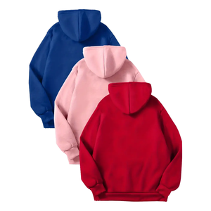 Nueva Llegada Sudadera con Capucha Oversize Unisex Transpirable al por Mayor de Color Liso 100% Algodón Forro Polar Casual para Hombre - Product Image 2