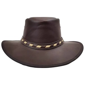 Sombrero de Vaquero Personalizado con Banda Impresa, de Fieltro de Lana, Ala Ancha, Frente Plegado, Estilo Western, Rodeo, Ranchero - Product Image 3