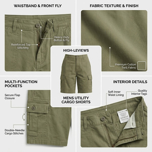 Women's Mid Waist Cargo Shorts Solid Olive Green Terry Casual Drawstring Regular Fit Quick Dry Windproof Breathable Pockets - Product Image 6