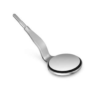 Miroir buccal dentaire double face anti-buée rhodium édition noire, instrument chirurgical manuel de classe I - Product Image 2