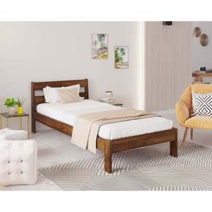 Lit simple Roverb en bois d'ingénierie, design minimaliste, sans coffre de rangement, pour chambre à coucher - Product Image 5