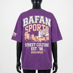 Camiseta Extra Grande para Mujer, Algodón Premium Jersey 200 GSM, Suave y Transpirable, Estilo Urbano, Estampado Gráfico, Logotipo Personalizado - Product Image 5