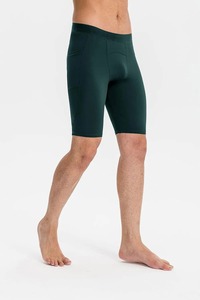 Shorts de compression pour homme en tissu Oxford uni, imperméables, écologiques, respirants et à séchage rapide pour la musculation - Product Image 3