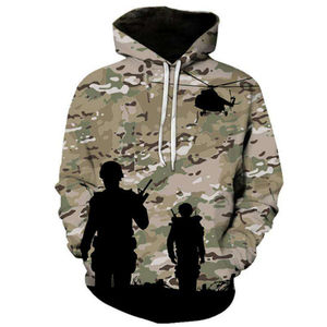 Vêtements de chasse en coton mélangé imperméable personnalisés par sublimation en gros, sweat à capuche camouflage pour la randonnée, le camping et la chasse - Product Image 3