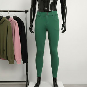 Leggings de equitación para mujer con agarre de silicona activa, asiento completo de silicona, cremalleras, cintura alta y antideslizantes - Product Image 2