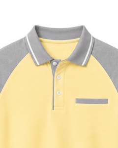 Camiseta Polo Personalizada para Hombre en Color Pastel Amarillo Grisáceo, Ropa Deportiva Casual de Verano, Transpirable, Camiseta de Golf, Moda Atlética Premium - Product Image 6