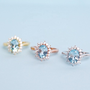 Argent-pendientes de plata de primera ley y Topacio azul para mujer, aretes, plata esterlina 925, Gema natural, Estilo vintage, <span class=keywords><strong>2022</strong></span> - Product Image 3