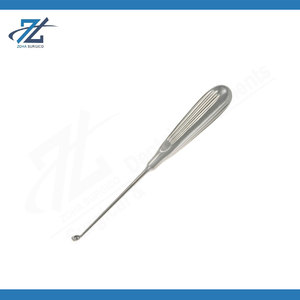 Orthopedic <b>Bone</b> Curette 11 Inch Oval End Medical Grade Quality Stainless Steel Manual <b>Surgical</b> <b>Instrument</b> Manufacturer Pakistan - Product Image 6
