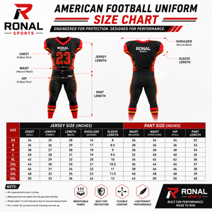 ชุดยูนิฟอร์มอเมริกันฟุตบอล RONAL SPORTS สำหรับผู้ชาย แบบสั่งทำพิเศษ ชุดเสื้อและกางเกงเข้ารูป ระบายเหงื่อได้ดี เหมาะสำหรับทุกฤดูกาล - Product Image 6
