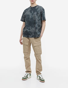 เสื้อยืดโอเวอร์ไซส์พิมพ์ลายผ้าฝ้าย 100% น้ำหนัก 200 กรัม สำหรับผู้ชาย ขายส่ง เสื้อผ้าสตรีทแวร์ ฮิปฮอป วินเทจ แบบเรียบ สำหรับผู้ชาย สั่งทำได้ - Product Image 3