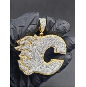 Pendentif Hip Hop de Luxe en Moissanite, Bijou en Argent 925, Charme Tendance, Accessoire de Mode pour Fête, Unisexe, Laysware Jewels - Product Image 1