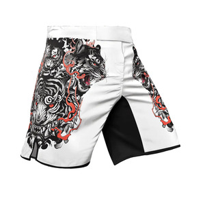 2026 Stretch MMA Grappling Shorts Sublimation Martial Arts Gym Training Performance <b>Athletic</b> Wear for Men - Product Image 2