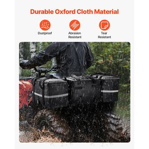 60L ATV Rear <b>Cargo</b> Storage Bag Waterproof 600D Oxford Cloth Backrest <b>Cover</b> Rear Seat Gear Bag with Front Fitting Brackets - Product Image 4