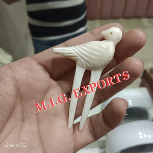 Buffalo Natural Bone Hair <b>Pin</b> or Stick Morden and new style Bird style bone hair <b>pin</b> 2026 year very beautiful and first class. - Product Image 6