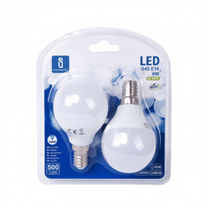 Bombilla LED A5 G45 6W E14 6400K Luz Blanca Fría, Paquete de 2 Piezas - Product Image 2