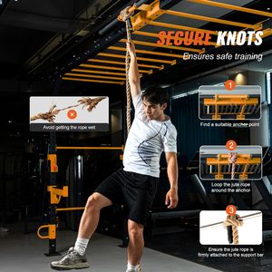 Cuerda de Escalada de 1 Pulgada de Diámetro y 100 Pies de Largo, Equipo de Entrenamiento Físico para Adultos, Cuerda de Ejercicio - Product Image 5