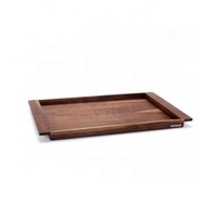 Plateau de service pour fruits secs en bois, forme de feuille, style Art Déco, moderne, multifonctionnel, finition bois naturel, best-seller, plateau emboîtable