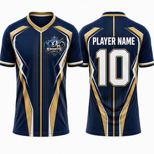 เสื้อฟุตบอลแบบใหม่สั่งทำพิเศษ พรีเมียม ไมโครแอร์ โพลีเอสเตอร์ เนื้อนุ่ม ระบายอากาศได้ดี ทนทาน เหมาะสำหรับการแข่งขันระดับมืออาชีพ - Product Image 1