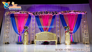 Dreamy Grand Wedding Window Style Stage Set Magnífico evento Boda Recepción Escenario Decoraciones - Product Image 5