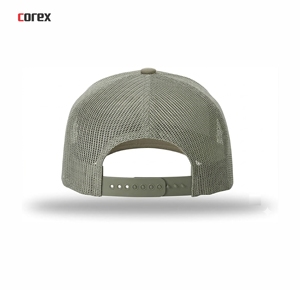Olive Green 5-Panel Trucker <b>Hat</b> Mesh Breathable Adjustable Unisex Casual Outdoor Spring <b>Summer</b> - Product Image 5