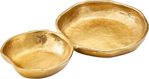 Bandeja de servir de aluminio, plato de servir con 2 compartimentos, bandeja dividida para aperitivos, juego de tazones de metal para servir, bandeja de aluminio para aperitivos - Product Image 5