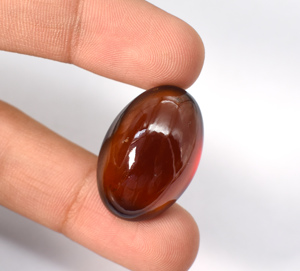 Natural Garnet 32X20 mm Cabochons • Big Garnet Cabs • AAA Quality • Garnet Oval Cabochon • Garnet Loose <b>Stone</b> 61.67 cts - Product Image 3