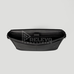 Sac de voyage bandoulière en cuir véritable de luxe, personnalisable avec logo, faible MOQ, marque privée, sac de week-end pour homme - Product Image 4
