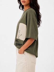 Women's Oversized Casual T-Shirts Summer Breathable Quick Dry Eco-Friendly Polyester/Cotton <b>Blend</b> OEM Service - Product Image 4