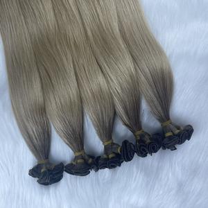 วิกผมแท้แบบเรมี่สองชั้นสำหรับต่อผมมนุษย์แบบผูกด้วยมือธรรมชาติไม่พันกัน - Product Image 1