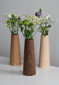 Jarrón de madera para decoración del hogar, jarrón de madera minimalista de la colección Hecho a Mano - Product Image 2
