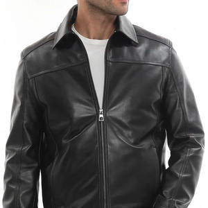Veste d'hiver pour homme de qualité supérieure au meilleur prix, en cuir véritable, coupe-vent, imperméable, teinte unie, toutes tailles disponibles - Product Image 4