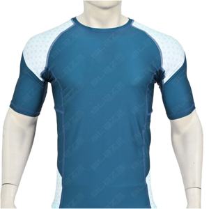 OEM Custom Printed MMA BJJ Rash <b>Guard</b> Sublimation Printed Worsted Fabric Formal Style Men's T-Shirts - Product Image 5