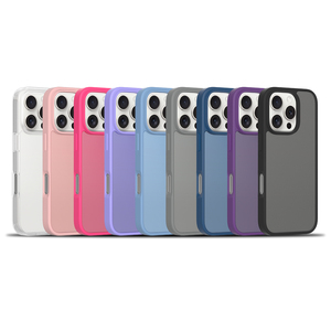 เคสโทรศัพท์แม่เหล็ก TPU PC สำหรับ iPhone ดีไซน์เรียบง่ายพร้อมที่วางแหวน สีเทา - Product Image 2