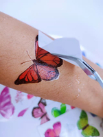 Film Fashion baru-free Laser cetak tato sementara kertas transparan A4 Nep tato kosong stiker tato palsu untuk pesta anak-anak