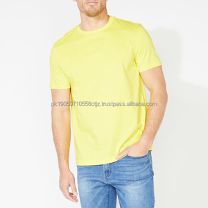 T-shirt vierge personnalisé en gros T-shirts unis à manches courtes T-shirt surdimensionné en coton décontracté avec impression de logo personnalisé - Product Image 1