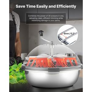 24 lame manuali in acciaio inox bagnato/secco idroponico macchina da taglio per piante foglie da giardino strumento a mano - Product Image 6