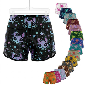 Shorts de sport à séchage rapide en polyester et élasthanne, vente en gros, compression, yoga, entraînement, ajustés, confortables, sur mesure - Product Image 1