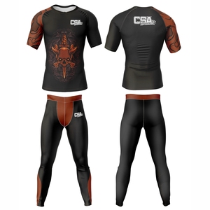 Ropa de Compresión para Hombre, Diseño Personalizado, Impresión Digital, para MMA y BJJ, Venta Directa de Fábrica, Transpirable - Product Image 1