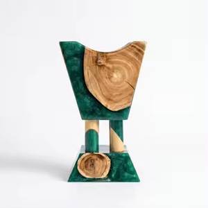 Quemador de Incienso de Metal Verde Dorado, Soporte para Incienso Aromático, Mabkhara - Product Image 2