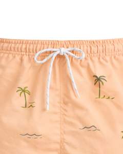 Shorts de Baño para Hombre con Estampado de Palmeras, Secado Rápido, Shorts de Playa, Shorts de Verano, Cintura Elástica con Cordón, Fabricante OEM Personalizado - Product Image 4