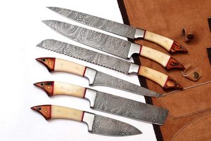 Juego de Cuchillos de Chef Profesionales BK Industries, Hojas de Acero de Damasco de 67 Capas, Alta Durabilidad, Ecológicos, Ambidiestros - Product Image 4