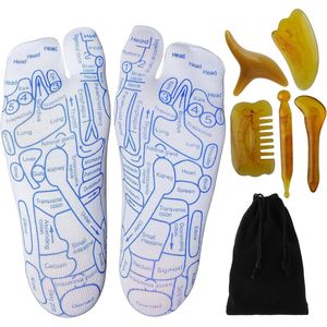 Set di 5 Calzini per Riflessologia Plantare per Principianti con Strumenti per Massaggio - Product Image 1