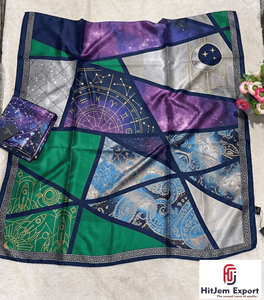 Tela de satén premium para bufandas, diseño impreso personalizado, fabricante OEM ODM con servicio de etiqueta privada para promoción de marca - Product Image 3